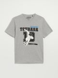 Koszulka z nadrukiem Captain Tsubasa - szary - HOUSE - small4