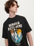Majica s uzorkom Beavis and Butt-Head - crno - HOUSE - small2