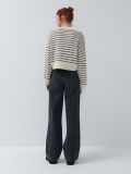 Jeansy wide leg z wysokim stanem - czarny - HOUSE - small4