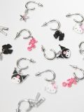 Kolczyki z motywem Kuromi Hello Kitty 6-pak - srebrny - HOUSE - small2