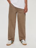 Jeansy straight fit carpenter vintage brązowe - beżowy - HOUSE - small2