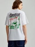Μπλουζάκι με στάμπα Castrol Power Racing - λευκο - HOUSE - small3