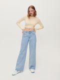 Blugi wide leg - albastru - HOUSE - small2