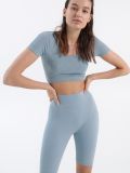 Pantaloni scurți biker - albastru deschis - HOUSE - small5