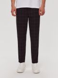 Pantaloni carrot fit a quadri - nero - HOUSE - small1