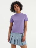 Camiseta de cuello alto básica - violeta - HOUSE - small2