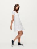 Rochie mini cu mâneci bufante - alb - HOUSE - small2