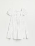 Rochie mini cu mâneci bufante - alb - HOUSE - small5