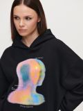 Czarna bluza z kapturem oversize Aura - czarny - HOUSE - small2