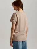 Tricou cu decolteu în V - bej - HOUSE - small2