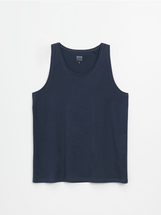 Maglietta senza maniche Basic - Blu scuro - HOUSE