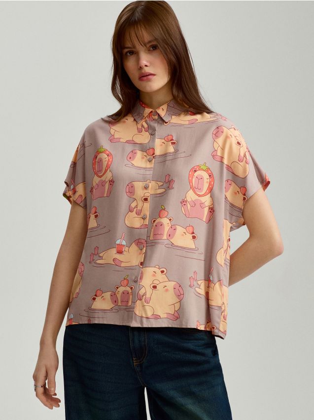 m*126【WIRROW】halfsleeveshirt dress m*126【WIRROW】halfsleeveshirt dress Sarasota Dress Shirt