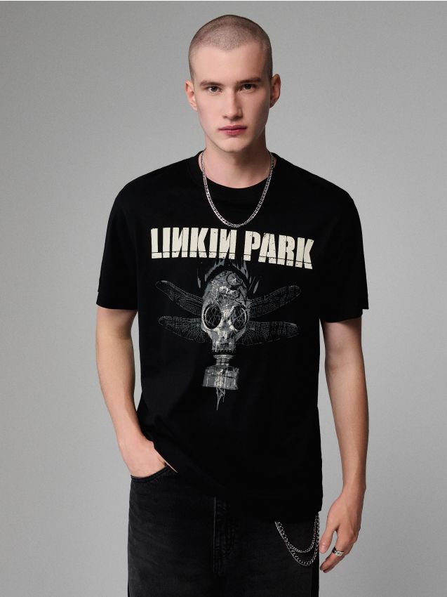 Tricou cu imprimeu Linkin Park Culoare negru - HOUSE - 108GG-99X