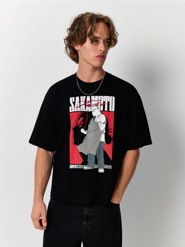 Tricou cu imprimeu Taro Sakamoto Culoare negru - HOUSE - 131EO-99X
