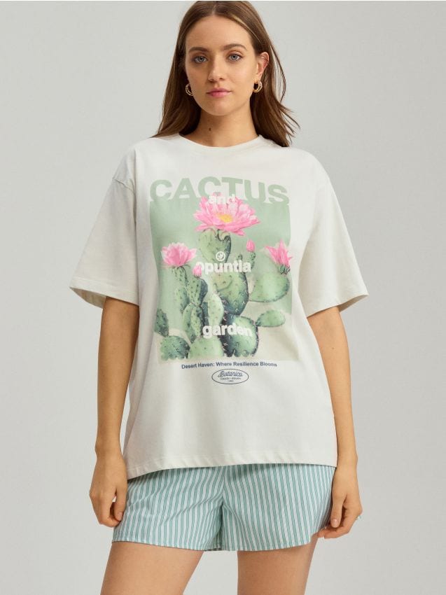 【3y 100】house on the hill flower tee Koszulka Hills Flower White