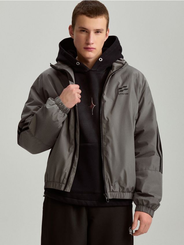 KJ様1150 Kup online adidas Originals Kurtka jeansowa z krótką listwą