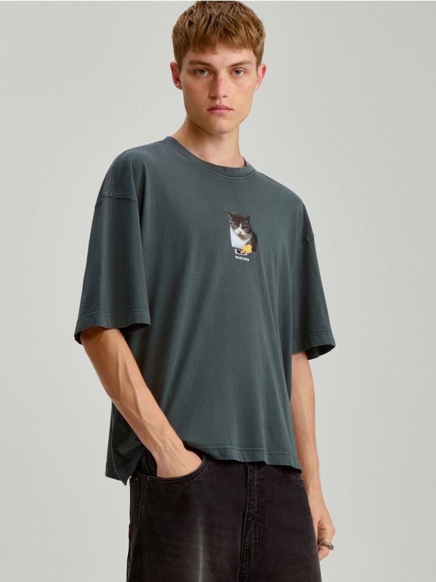 【KOOLOSET】Berlin Slab Half Shirt Berlin Slab Half Shirt (2color) - kooloset