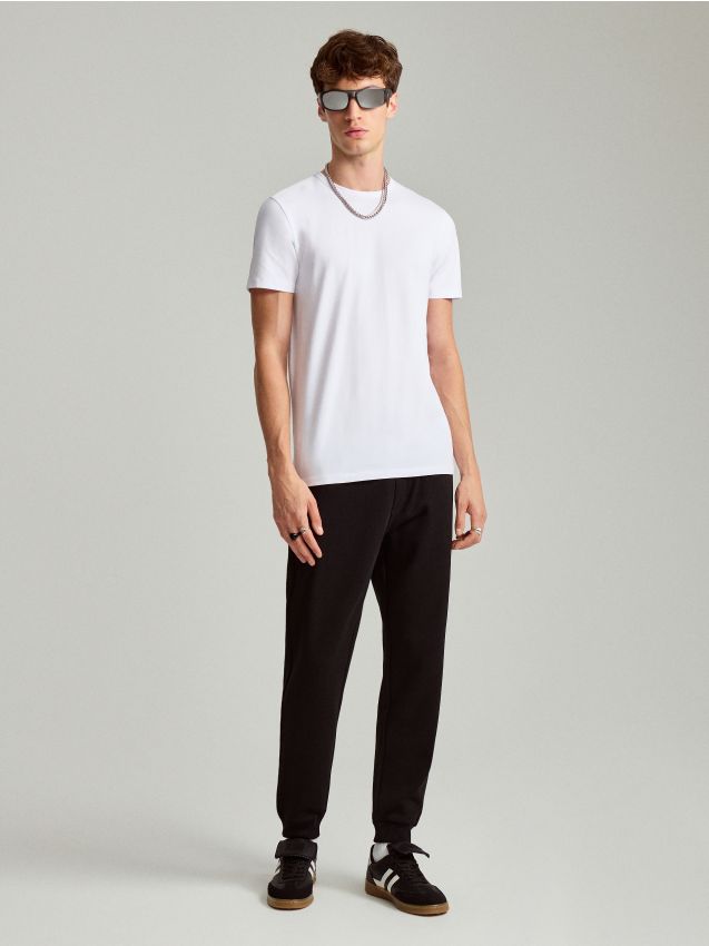 house リスト ② Beżowe joggery z zaszewkami basic - HOUSE - 974DN-80X