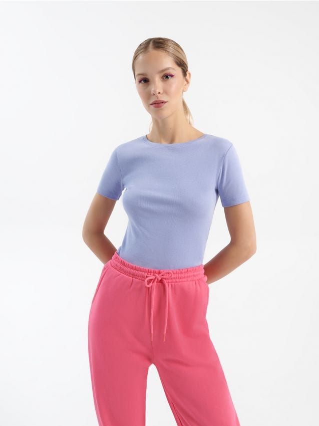 Lihtne T-särk Basic - light blue - HOUSE