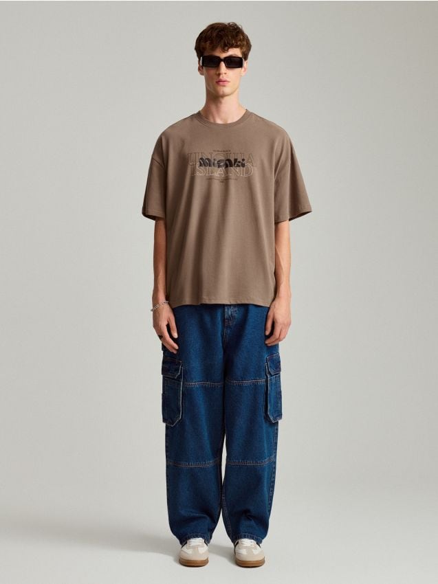 【c-boy street set】 style book #55 Duże Jeansy Męskie ze Streczem AMBROSE-D555 biggie.pl