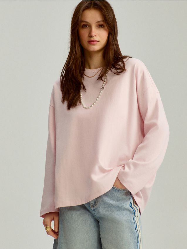 【POLYPLOID】OVERSIZE LONGSLEEVE DustyPink POLYPLOID】OVERSIZE LONGSLEEVE DustyPink POLYPLOID