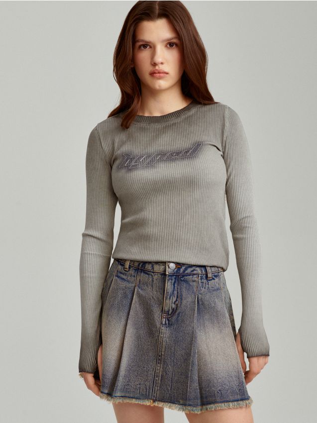 【COSYHARU】Open 5 Button Regona Washing Sweatshirt COS Relaxed Washed-Cotton Sweatshirt in GREEN | endource