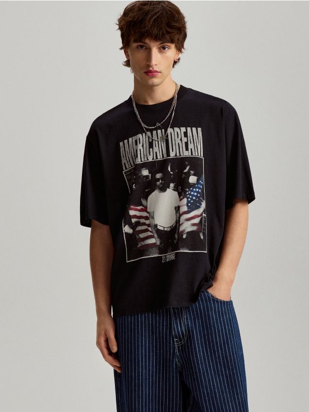 Hi-STANDARD Saurus TEE　黒　XL Tricou Bărbătească LACOSTE TEE-SHIRT & TURTLE NECK SHIRT TH1207