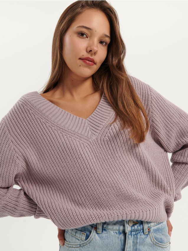Moda Swetry Swetry z okrągłym dekoltem Clockhouse Sweter z okr\u0105g\u0142ym dekoltem niebieski Graficzny wz\u00f3r 