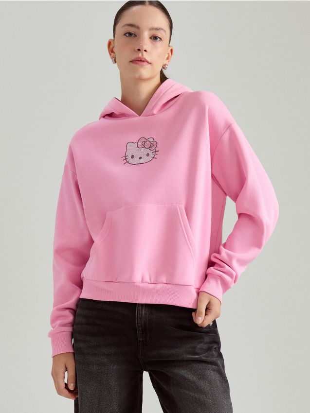 Φούτερ με κουκούλα Hello Kitty