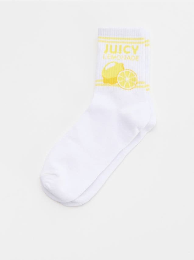 Długie skarpetki w opakowaniu Juicy Lemonade - HOUSE - 745FV-MLC
