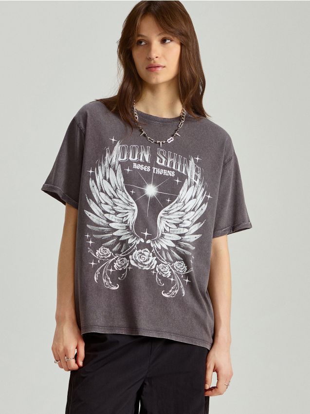 Tシャツ・カットソー LMC GOTHIC SWEATSHIRT heather gray 0LM45CSW111HGY GOTHIC SWEATSHIRT heather gray - LMC | 엘엠씨
