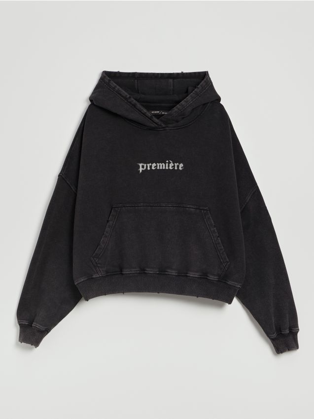 Φούτερ oversized με στάμπα PREMIÈRE