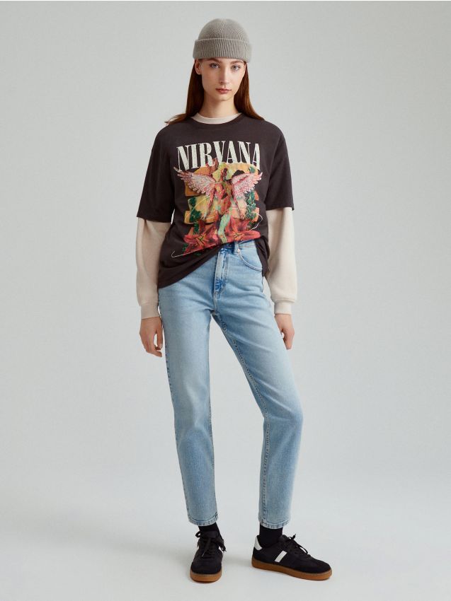 Τζιν mom slim fit