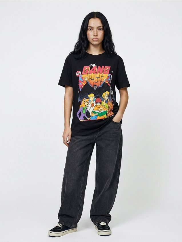 Marškinėliai su atspaudu Scooby Doo Spalva juoda - HOUSE - 833KR-99X