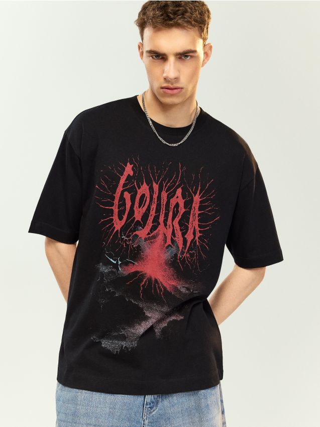 Tricou cu imprimeu Gojira Culoare negru - HOUSE - 863KL-99X