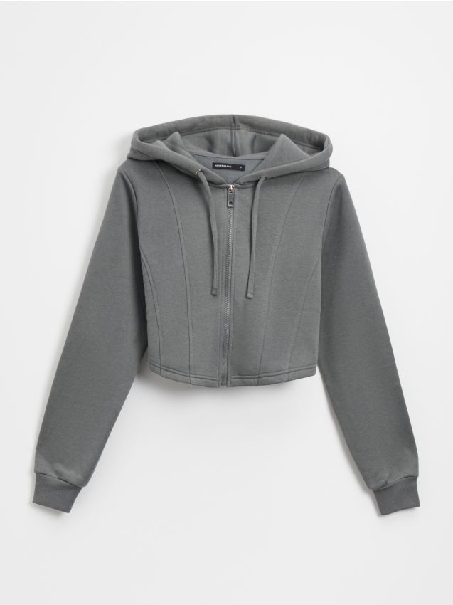 LADIES` JOGGING TOP - μεσαιο γκρι - HOUSE