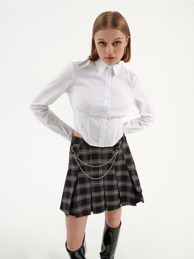 Moda Spódnice Plisowane spódniczki Miss Selfridge Plisowana sp\u00f3dnica czarny W stylu casual 